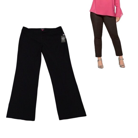 Vince Camuto Black Essentials Trouser Pants Size 12 NWT - Picture 1 of 9
